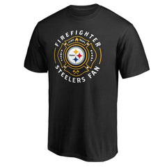 Pittsburgh Steelers Black Firefighter T-Shirt sale