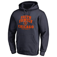 Chicago Bears Faith Family Pullover Hoodie - Navy on sale