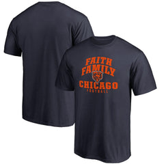 Chicago Bears Faith Family T-Shirt - Navy outlet