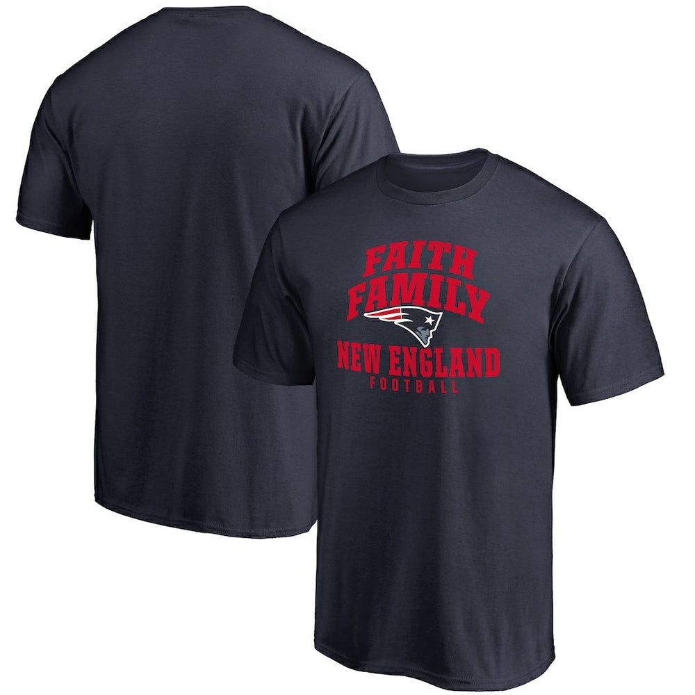 New England Patriots Faith Family T-Shirt - Navy sale