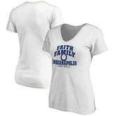 Indianapolis Colts Women's Faith Family V-Neck T-Shirt - White online