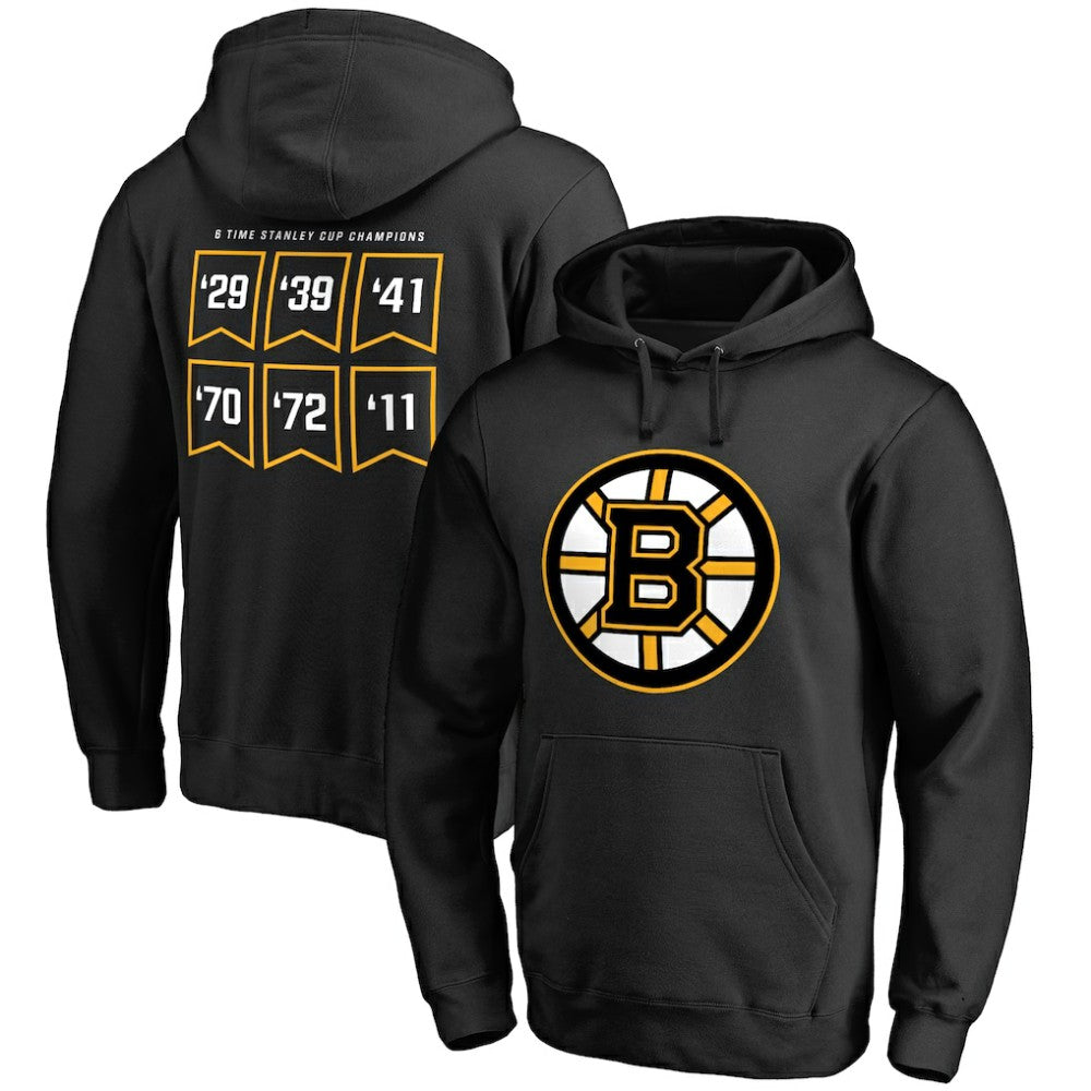 Boston Bruins Raise the Banner Pullover Hoodie Black