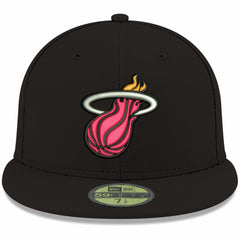 Miami Heat Team Color 59FIFTY Fitted Hat - Black | New Era shop