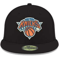 New York Knicks Team Color 59FIFTY Fitted Hat - Black | New Era for sale