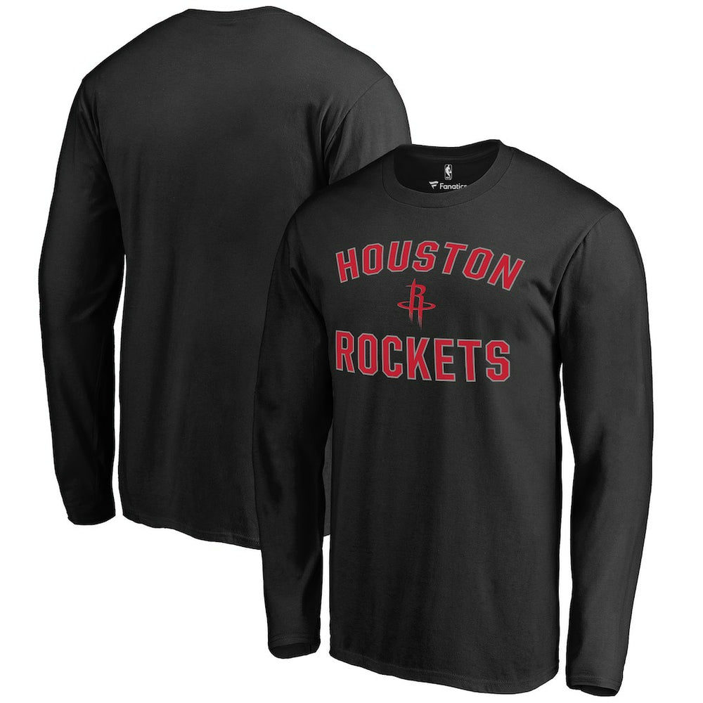 Houston Rockets Victory Arch Long Sleeve T-Shirt - Black discount