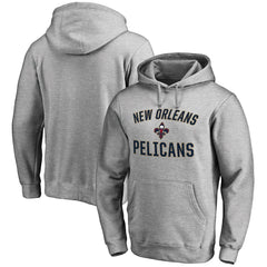 New Orleans Pelicans Victory Arch Pullover Hoodie - Ash on sale