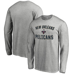 New Orleans Pelicans Victory Arch Long Sleeve T-Shirt - Ash shop