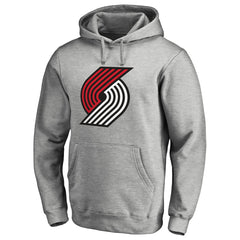 Portland Trail Blazers Primary Logo Pullover Hoodie - Heather Gray cheap