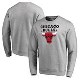 Chicago Bulls Primary Logo Sweatshirt - Heathered Gray cheap