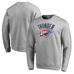 Oklahoma City Thunder Primary Logo Sweatshirt - Heathered Gray cheap