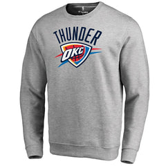 Oklahoma City Thunder Primary Logo Sweatshirt - Heathered Gray cheap
