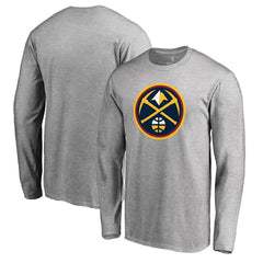 Denver Nuggets Primary Logo Long Sleeve T-Shirt sale - Heather Gray for sale