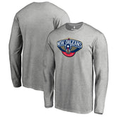 New Orleans Pelicans Primary Logo Long Sleeve T-Shirt - Heather Gray sale