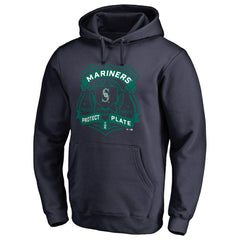 Seattle Mariners Police Badge Pullover Hoodie - Navy