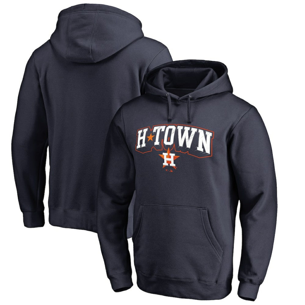 Houston Astros H Town Hometown Pullover Hoodie - Navy