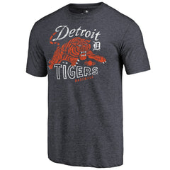 Detroit Tigers Tiger Claw Hometown Tri-Blend T-Shirt - Navy