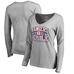 Texas Rangers Women's Rangers Republic Hometown Long Sleeve T-Shirt - Ash