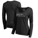 Atlanta Falcons Women's Alternate Logo Long Sleeve T-Shirt - Black for sale