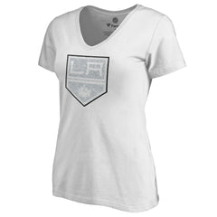 Los Angeles Kings Women's Whiteout V-Neck T-Shirt White