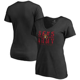 Ottawa Senators Women's Hometown Collection Sens Army V-Neck T-Shirt Black