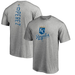Salvador Perez Kansas City Royals Backer T-Shirt - Ash