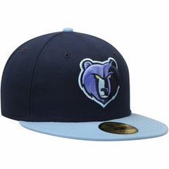 Memphis Grizzlies Team Color 2Tone 59FIFTY Fitted Hat - Navy/Light Blue | New Era cheap