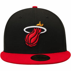 Miami Heat Team Color 2Tone 59FIFTY Fitted Hat - Black/Red | New Era sale