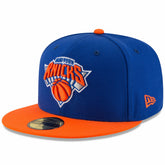 New York Knicks Team Color 2Tone 59FIFTY Fitted Hat - Royal/Orange | New Era for sale