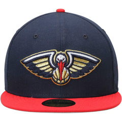 New Orleans Pelicans Team Color 2Tone 59FIFTY Fitted Hat - Navy/Red | New Era for sale