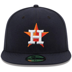 Houston Astros Home Authentic Collection On Field 59FIFTY Performance Fitted Hat - Navy | New Era
