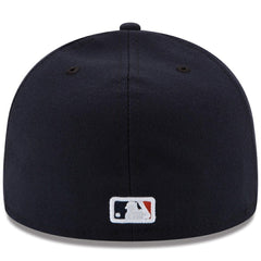 Houston Astros Road Authentic Collection On Field 59FIFTY Performance Fitted Hat - Navy/Orange | New Era