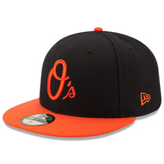 Baltimore Orioles Alternate Authentic Collection On Field 59FIFTY Performance Fitted Hat - Black/Orange | New Era