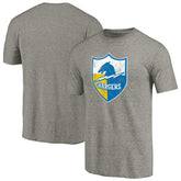 Los Angeles Chargers Throwback Logo Tri-Blend T-Shirt - Ash sale