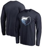 Memphis Grizzlies Gradient Logo Long Sleeve T-Shirt - Navy for sale