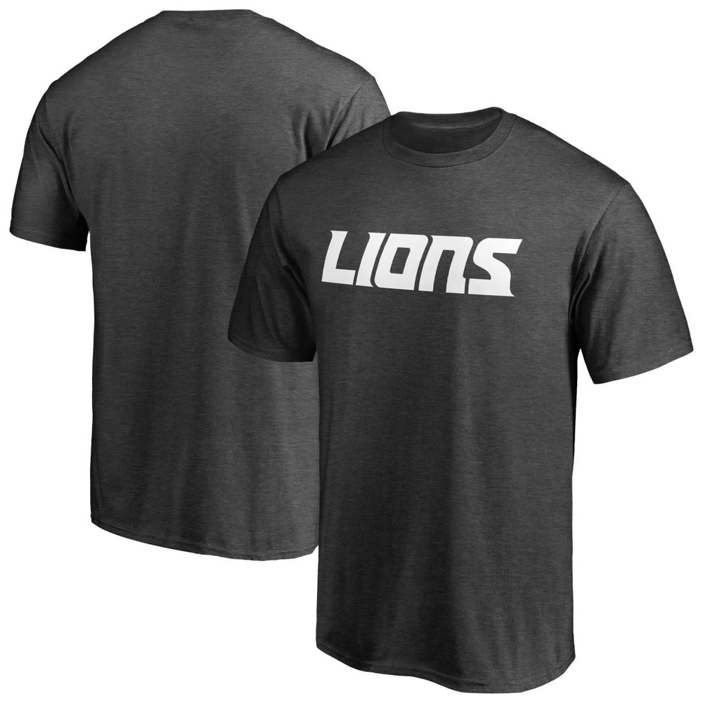 Detroit Lions Wordmark T-Shirt - Heather Gray outlet
