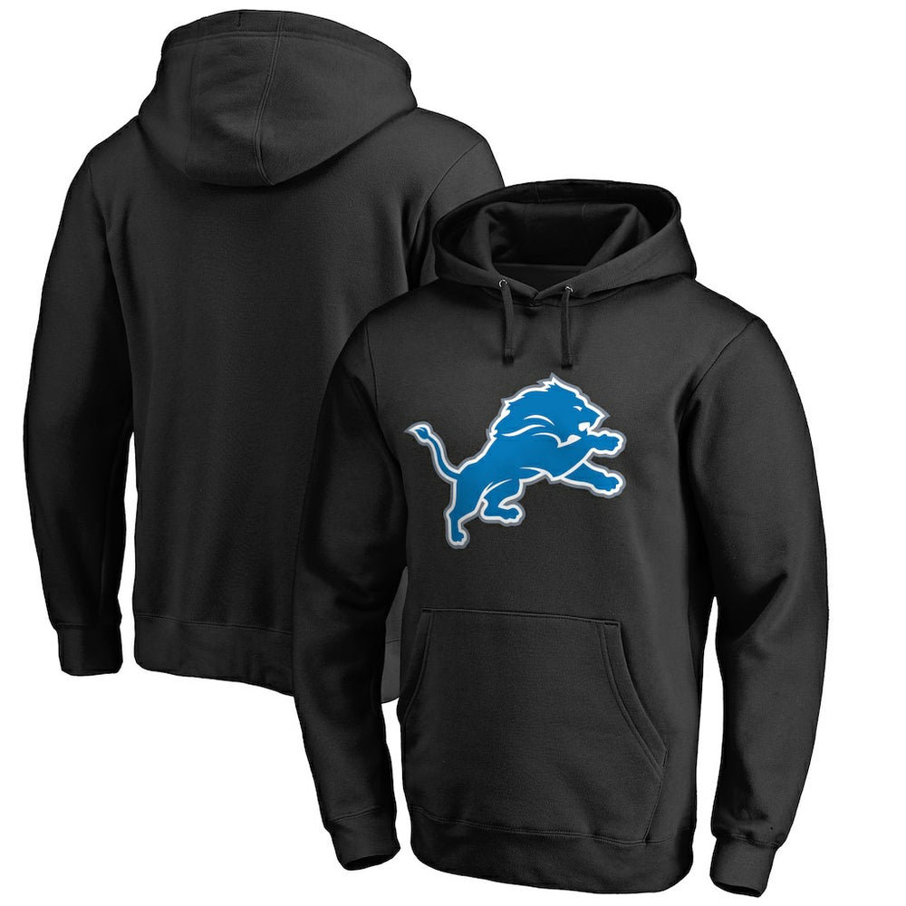 Detroit Lions Primary Logo 2 Pullover Hoodie - Black on sale
