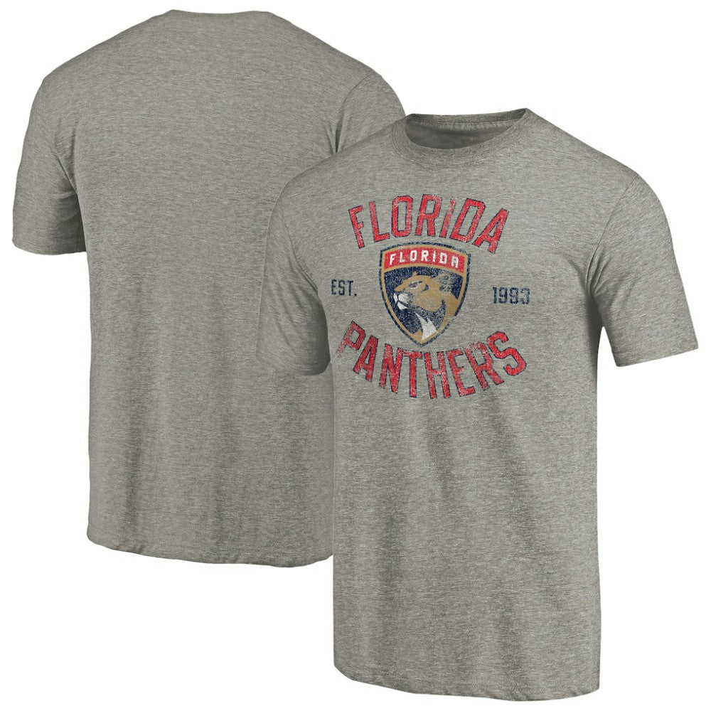 Florida Panthers Heritage Tri-Blend T-Shirt Ash