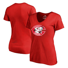 Cincinnati Reds Women's Cooperstown Collection Forbes T-Shirt - Red