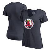 Los Angeles Angels Women's Cooperstown Collection Forbes T-Shirt - Navy