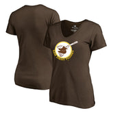 San Diego Padres Women's Cooperstown Collection Forbes T-Shirt - Brown