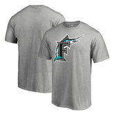 Miami Marlins Cooperstown Collection Forbes T-Shirt - Ash