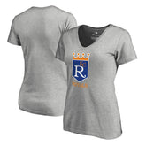 Kansas City Royals Women's Cooperstown Collection Forbes T-Shirt - Ash