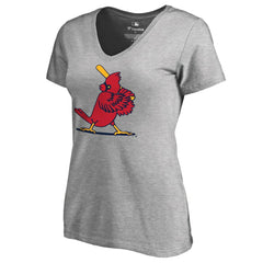 St. Louis Cardinals Women's Cooperstown Collection Forbes T-Shirt - Ash