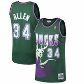 Ray Allen Milwaukee Bucks 1996/97 Hardwood Classics Swingman Jersey - Kelly Green | Mitchell & Ness cheap
