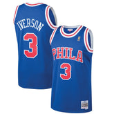 Allen Iverson Philadelphia 76ers 1996/97 Hardwood Classics Swingman Jersey - Royal | Mitchell & Ness cheap