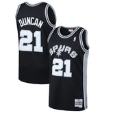 Tim Duncan San Antonio Spurs 1998/99 Hardwood Classics Swingman Jersey - Black | Mitchell & Ness for sale
