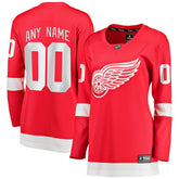 Detroit Red Wings Fanatics Women's Home Breakaway Custom Jersey Red