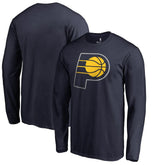 Indiana Pacers Primary Logo Long Sleeve T-Shirt - Navy cheap