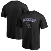 Colorado Rockies Team Lockup T-Shirt - Black