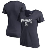 San Diego Padres Women's Team Lockup T-Shirt - Navy